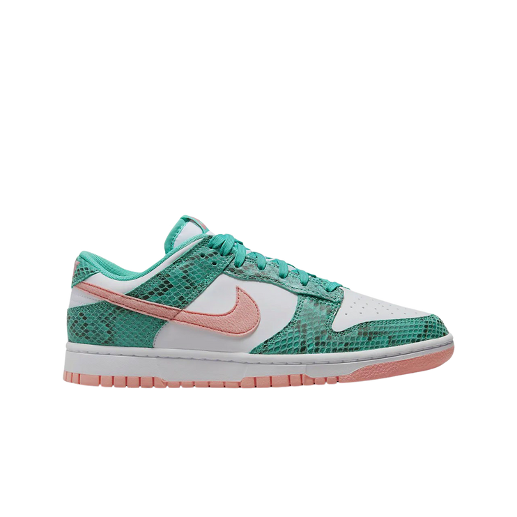 Nike Dunk Low Snakeskin Washed Teal Bleached Coral