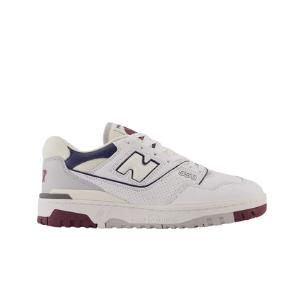 New Balance 550 White Maroon Natural Indigo