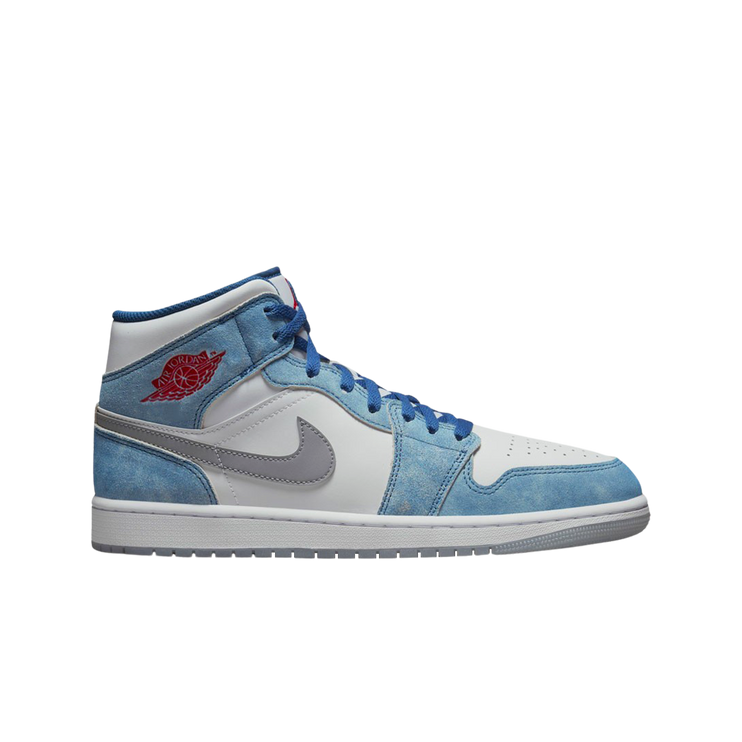 Air Jordan 1 Mid French Blue Fire Red