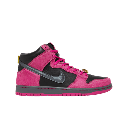 Nike x Run The Jewels SB Dunk High Active Pink and Black