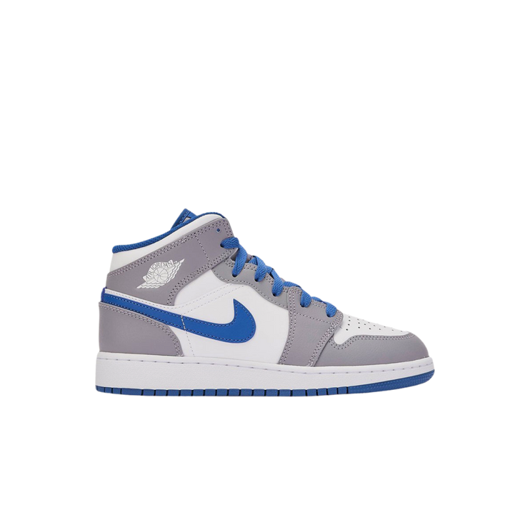 Air Jordan 1 Mid True Blue Cement (GS)