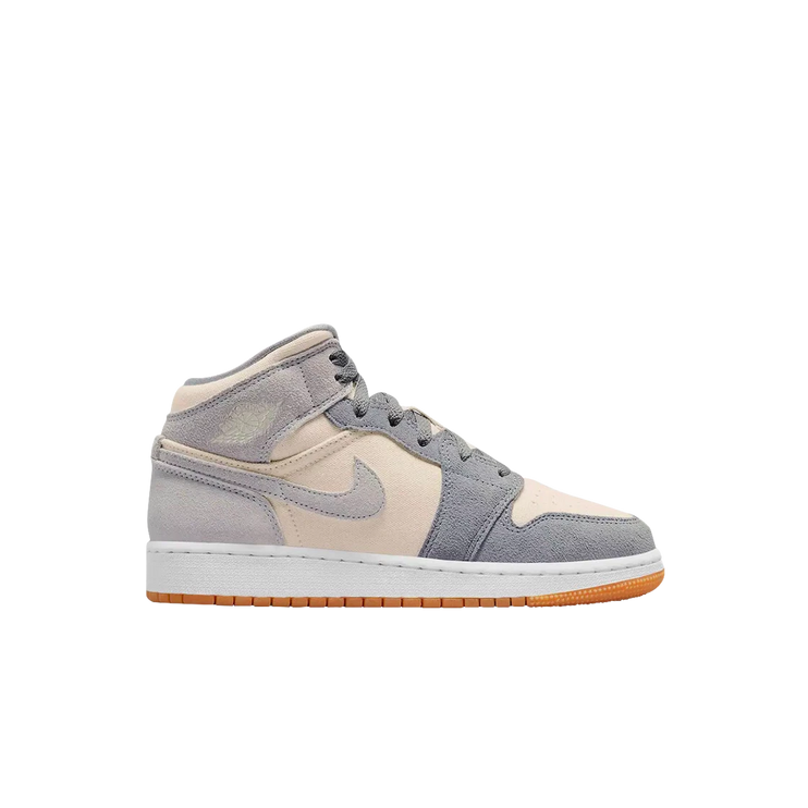 Air Jordan 1 Mid SE Coconut Milk Particle Grey (GS)