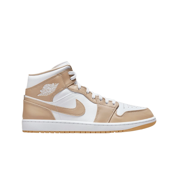 Air Jordan 1 Mid Hemp Tan White