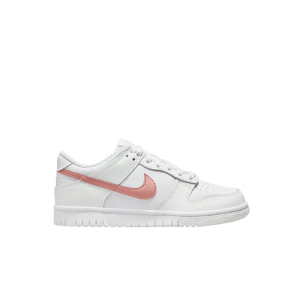 Nike Dunk Low White Pink Bronze Swoosh (GS)