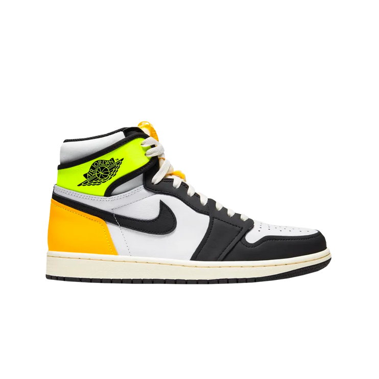 Air Jordan 1 Retro High White Black Volt University Gold