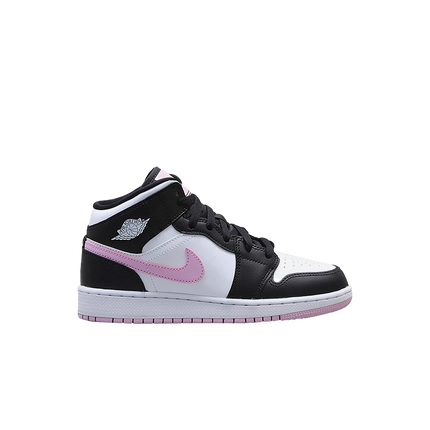 Air Jordan 1 Mid White Light Arctic Pink GS