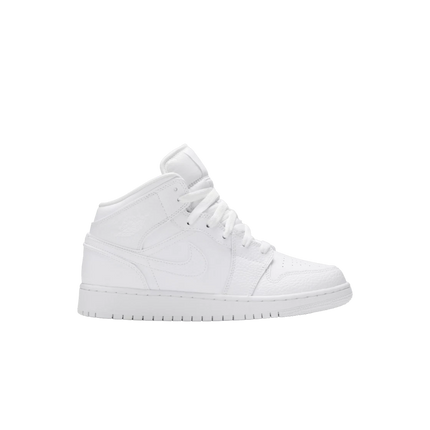 Air Jordan 1 Mid Triple White (GS)