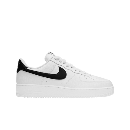 Nike Air Force 1 Low 07 White Black Pebbled Leather